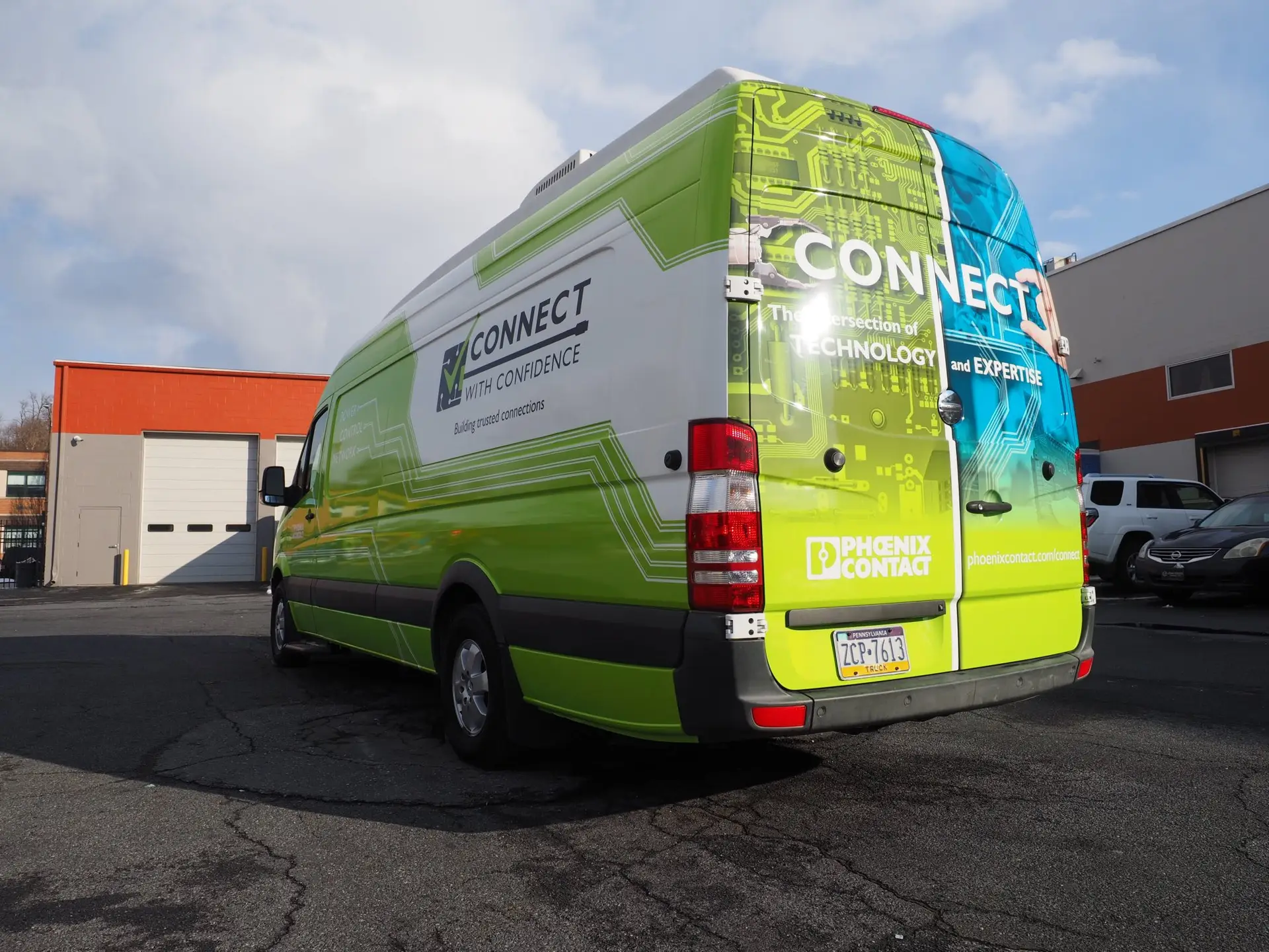 Phoenix Contact Van Refurbishment Exhibit Studios mobile marketing van