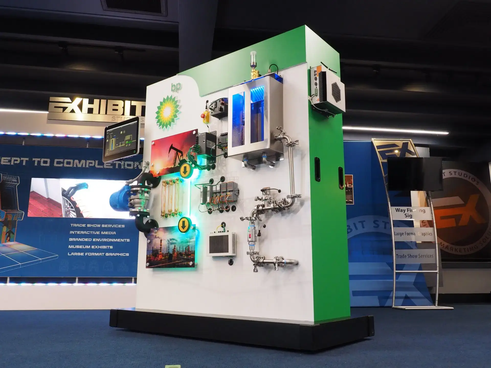 Exhibit Studios BP Display with Dragos Security Protection