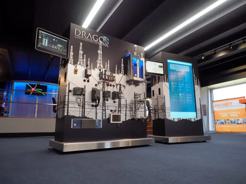 Dragos Security System Display Exhibit Studios Exhibit Studios Dragos Security System Display