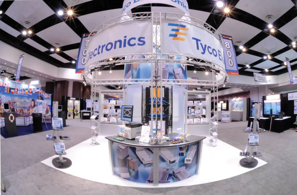 Tyco electronics trade show booth