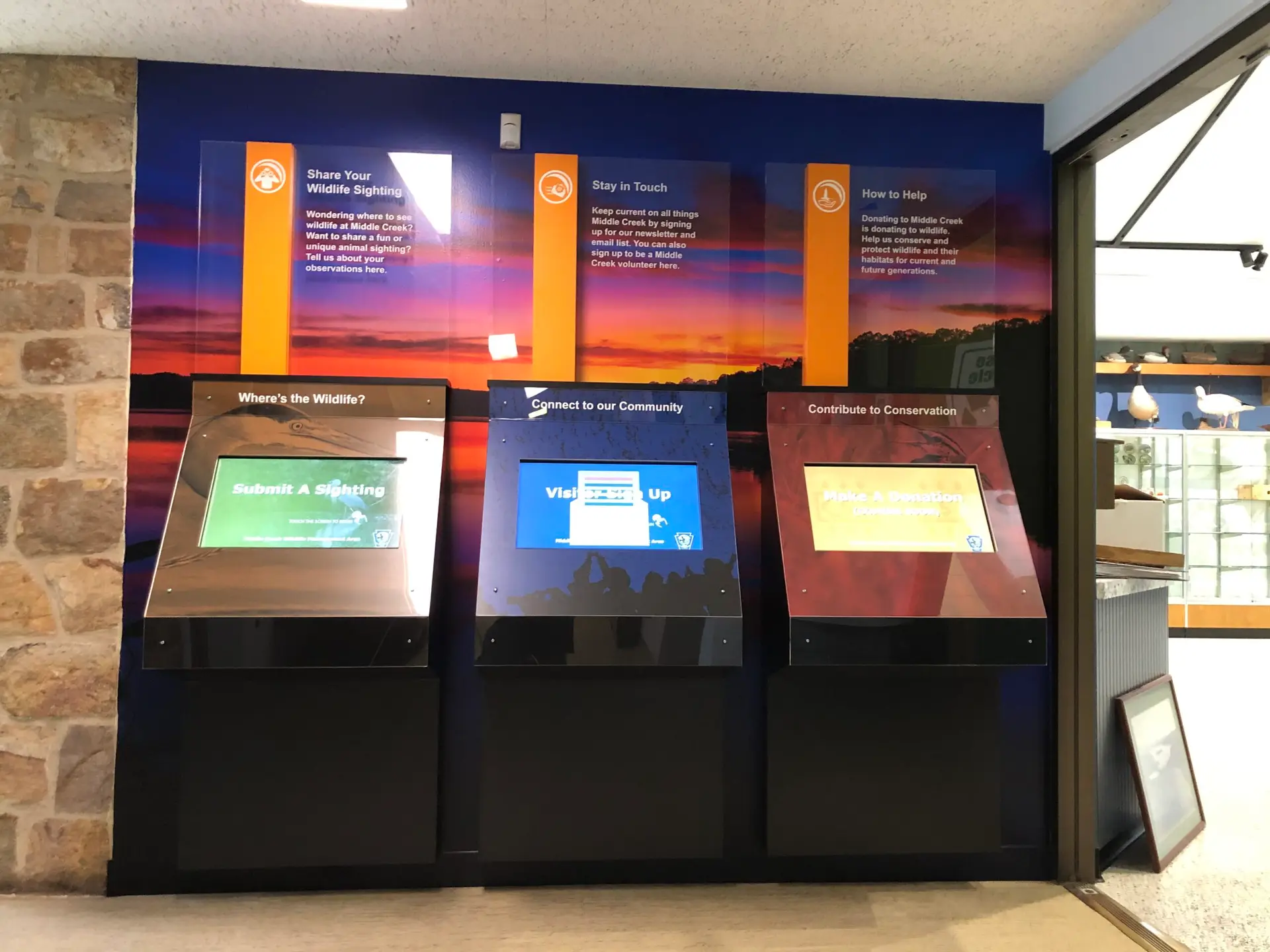 Exhibit Studios Middle Creek Interactive Kiosks