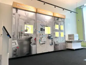 Training Rooms for Healthcare and Industrial Applications Exhibit Studios Interactive training room for security system product demonstrations. IMG_4988