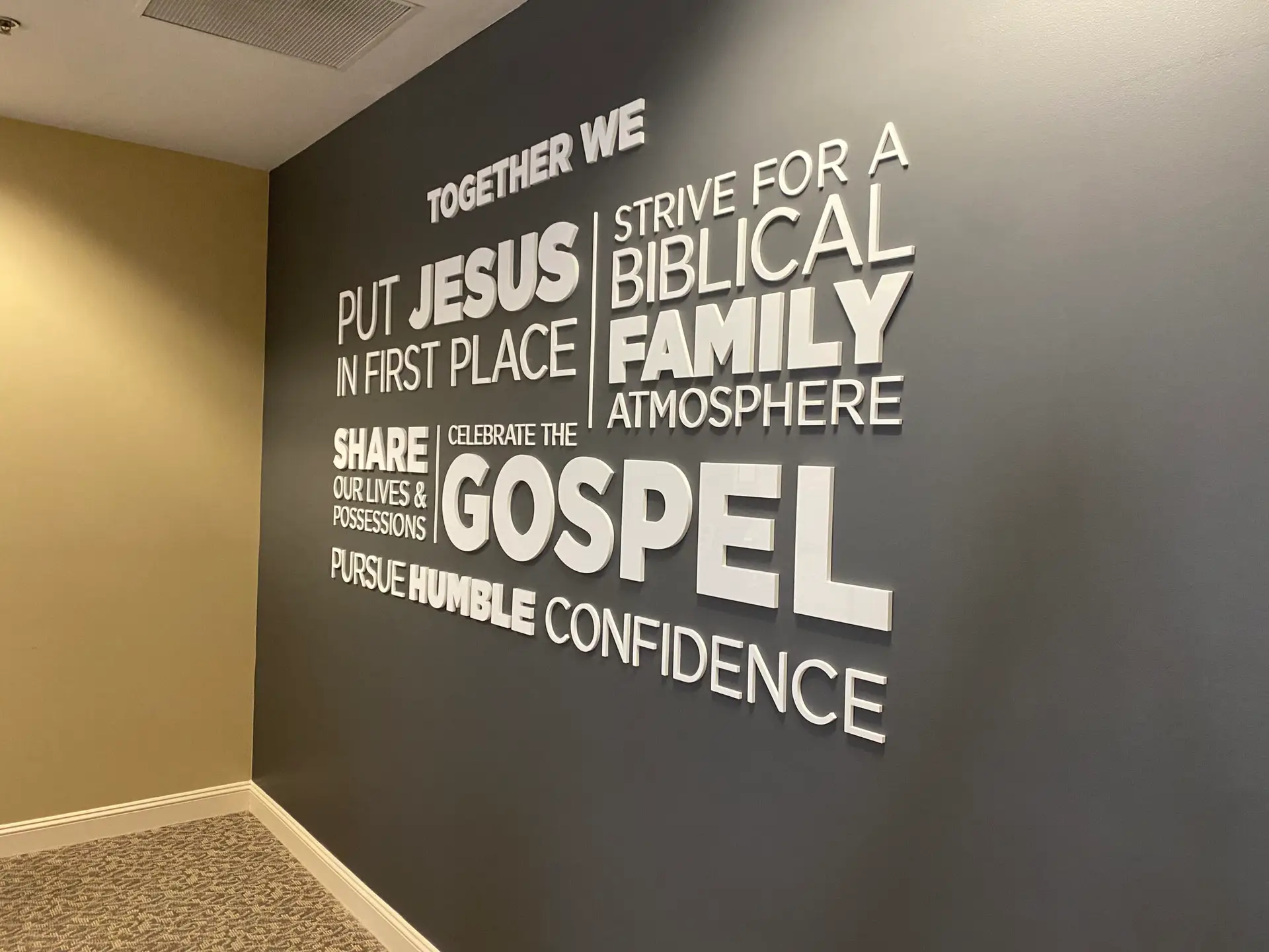Exhibit Studios Dimensional Signs for Interior Branding