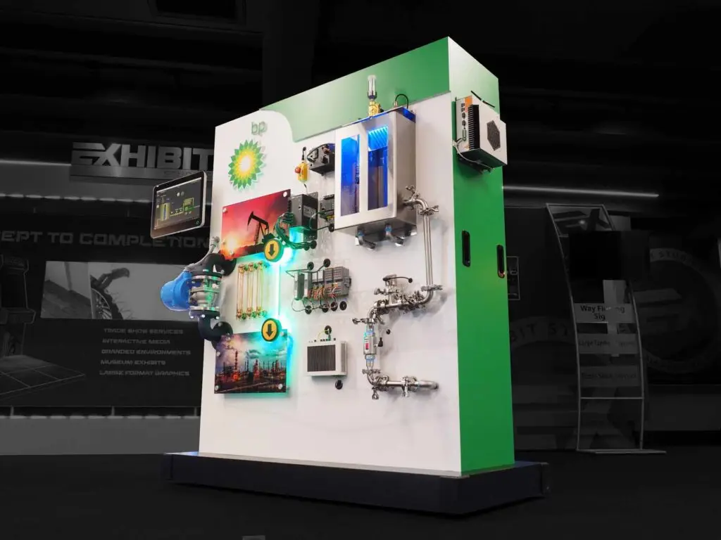 example of interactive trade show display rentals
