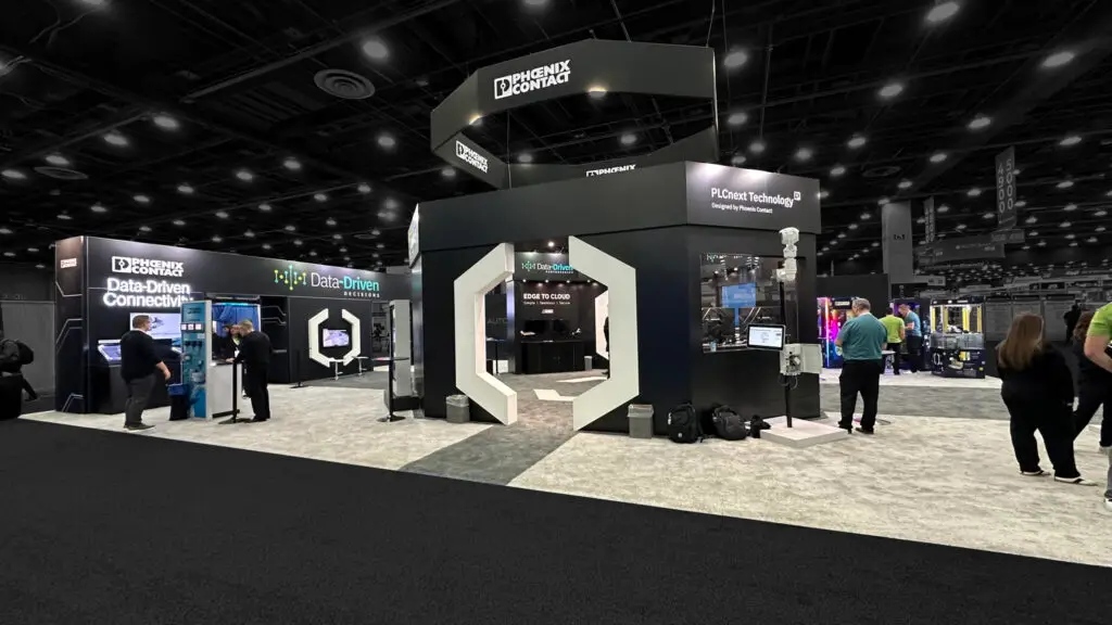 Two Decades of Collaboration: Phoenix Contact + Exhibit Studios Exhibit Studios Custom Booth Services Phoenix Contact and Exhibit Studios Trade Show Collaboration