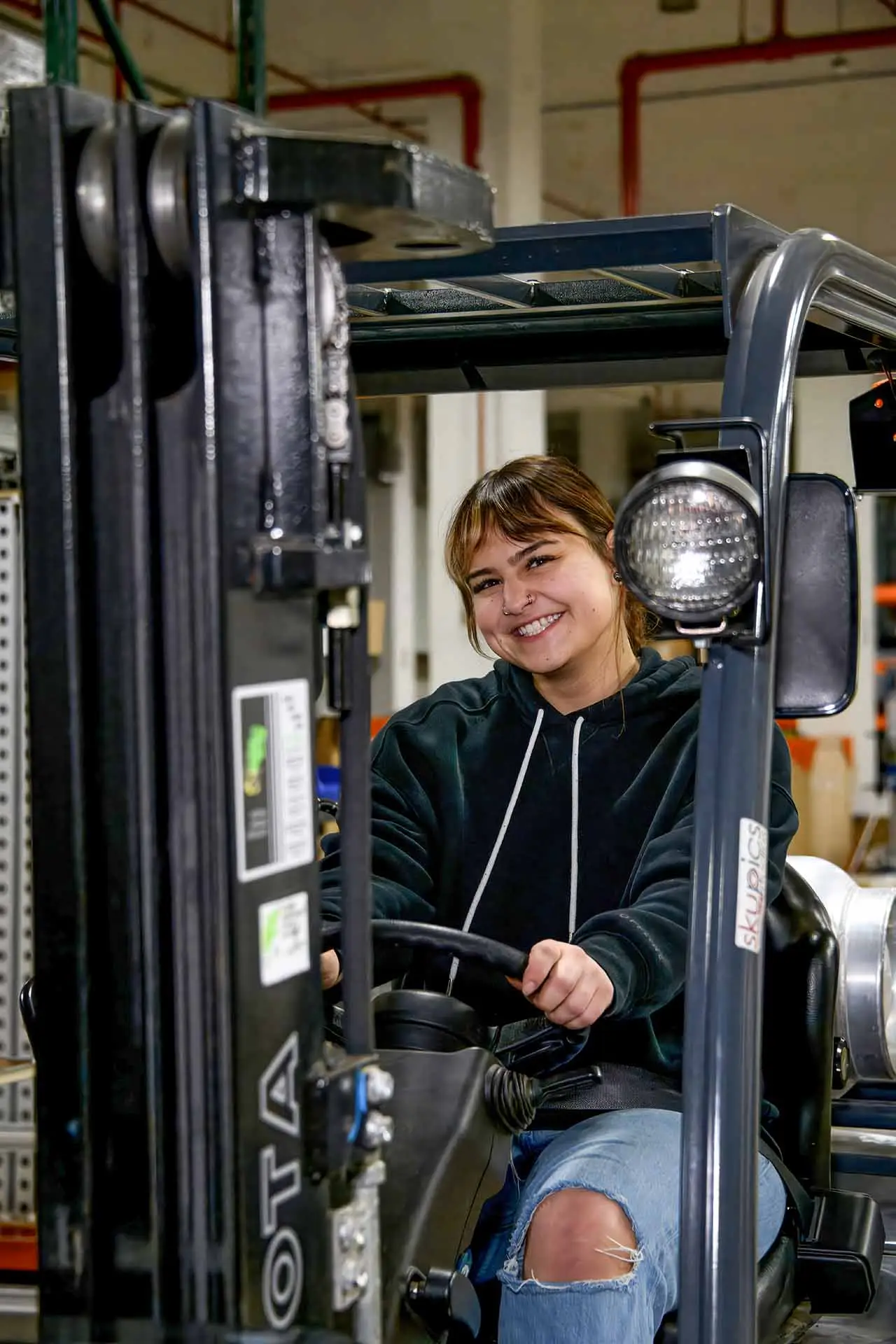 Exhibit Studios employee part of the custom exhibit fabrication process