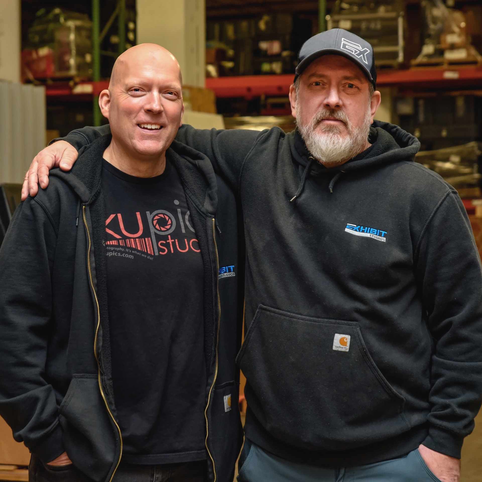 Mike and Kyle from Exhibit Studios