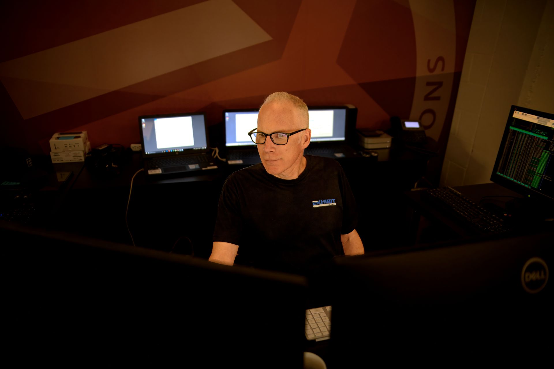 employee working on computer at desk