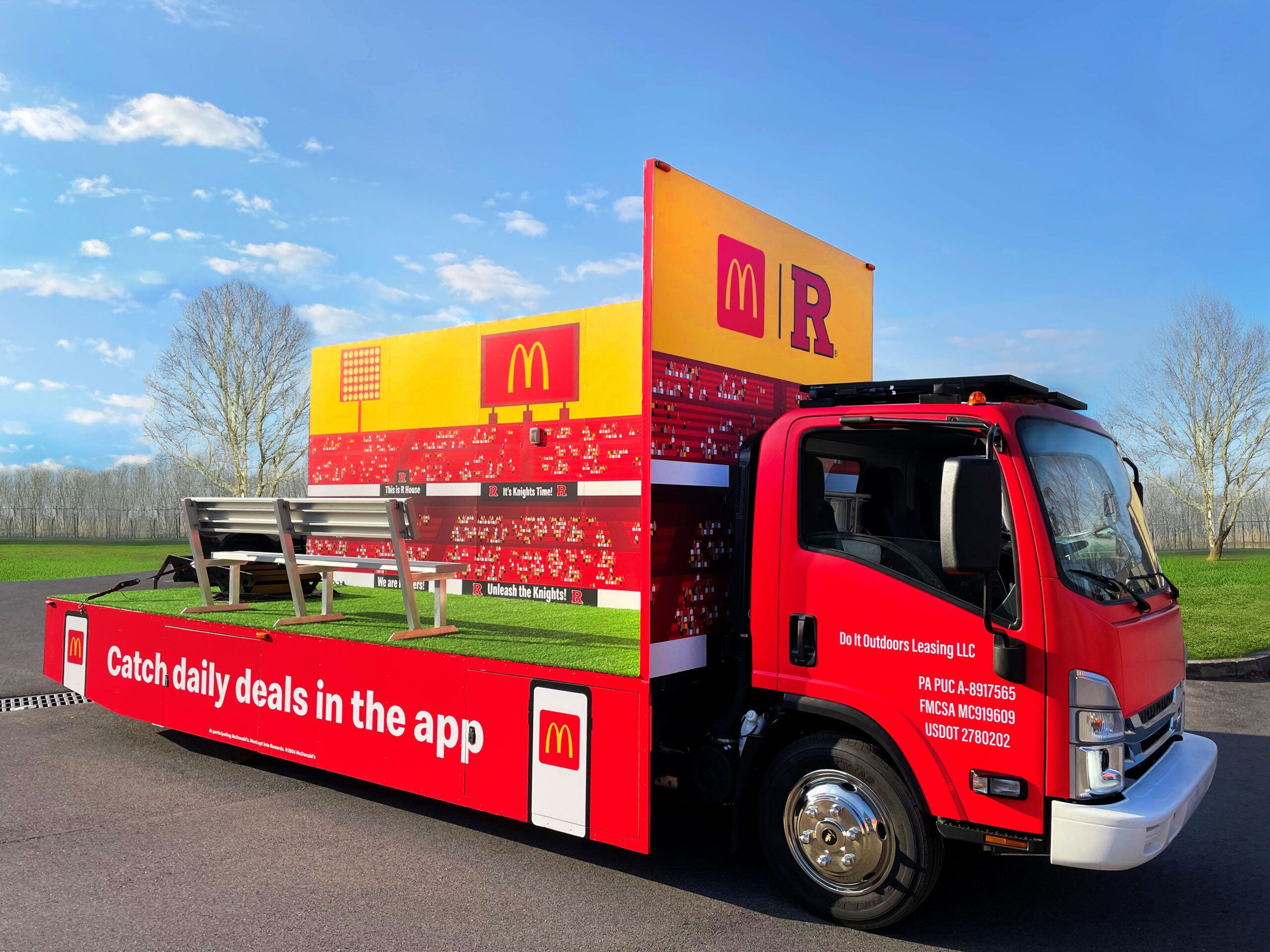 vehicle wrap for McDonald's truck