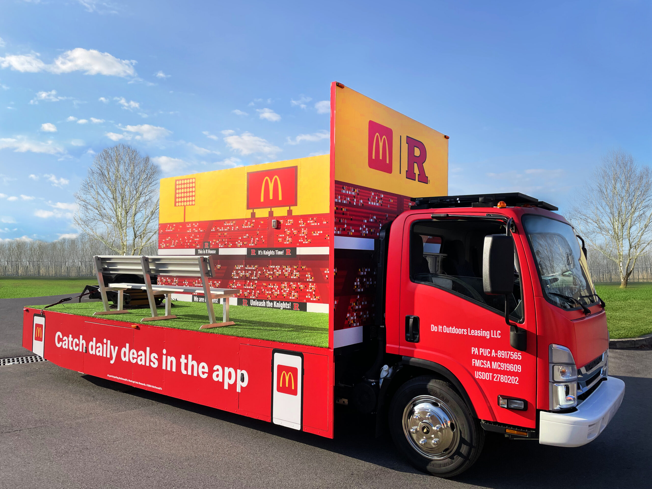 vehicle wrap project for McDonald's truck