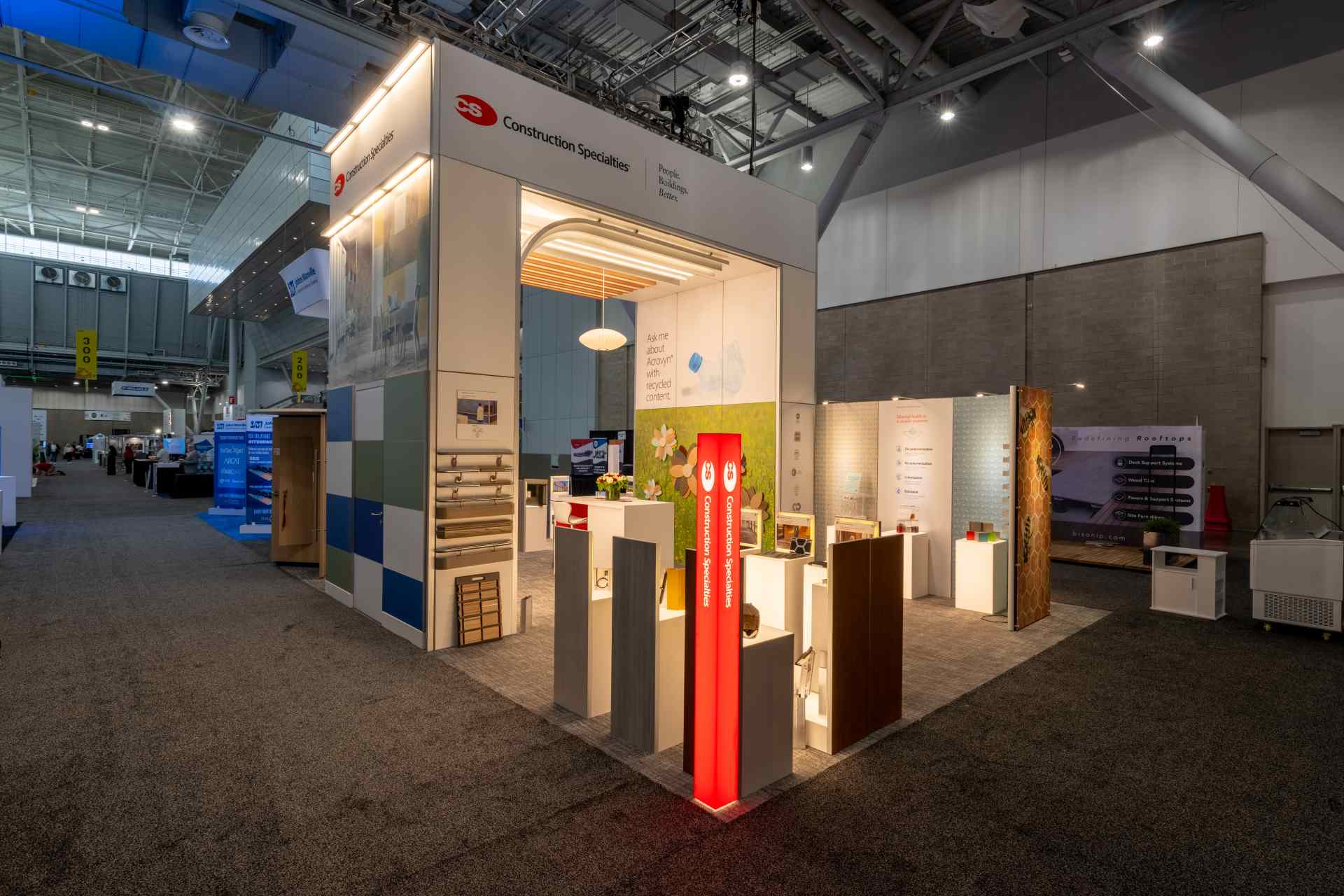 trade show booth for Construction Specialties
