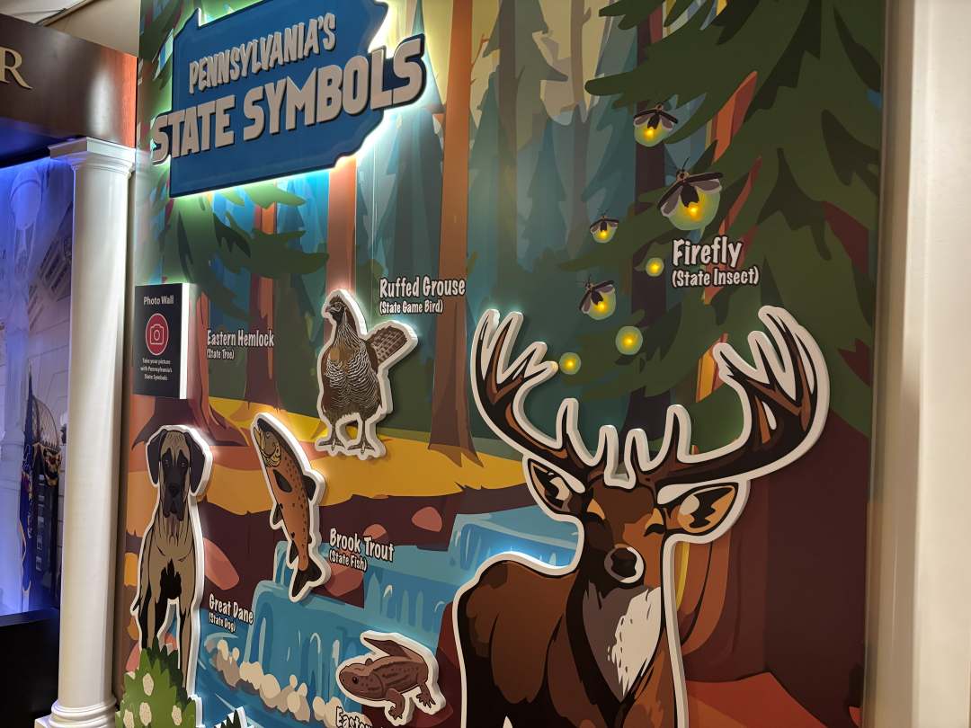 PA Capitol Center Welcome Center Photo Op Wall Exhibit Design