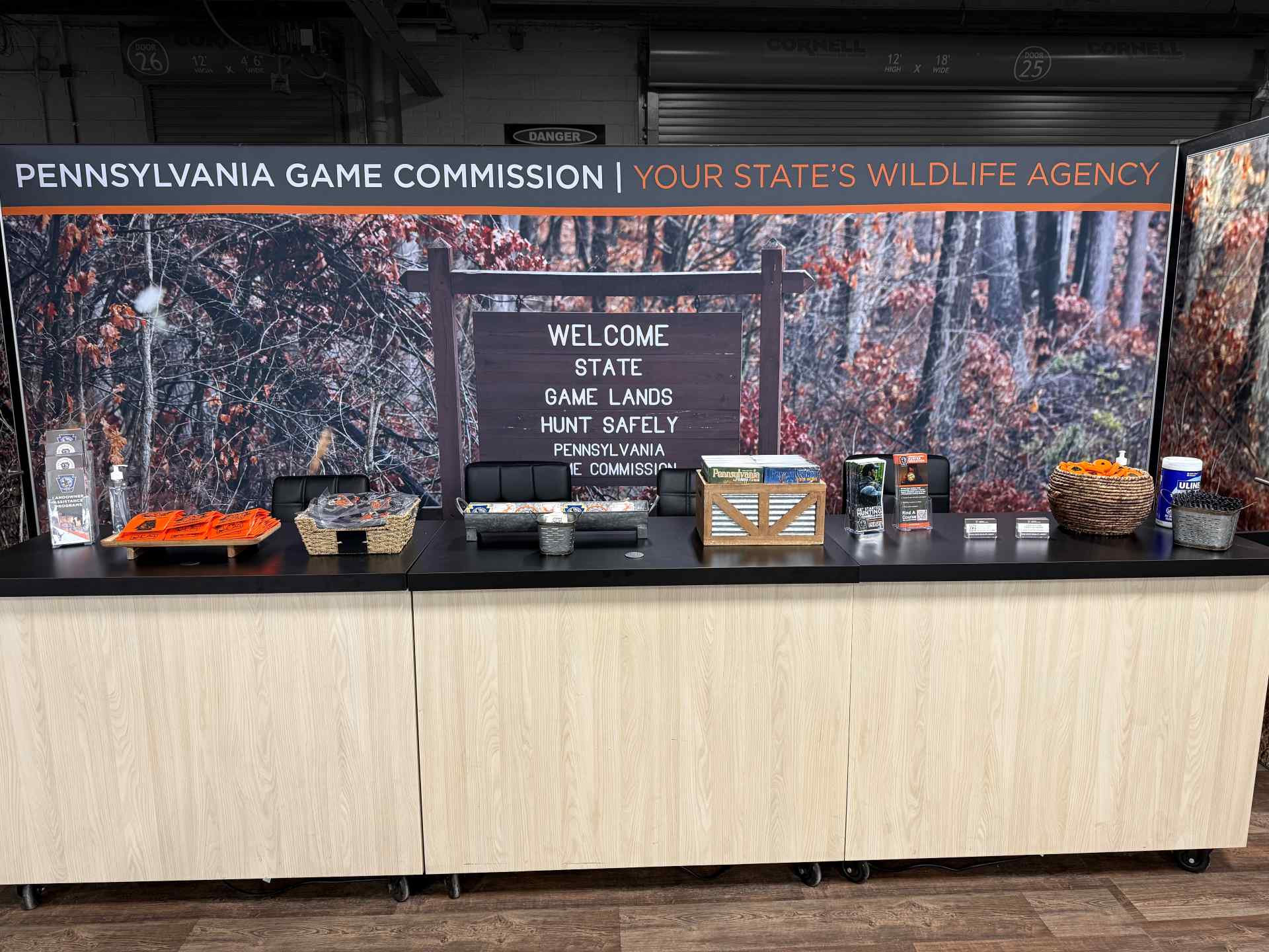 trade show booth for the PA Game Commission at the GAOS 2026 trade show