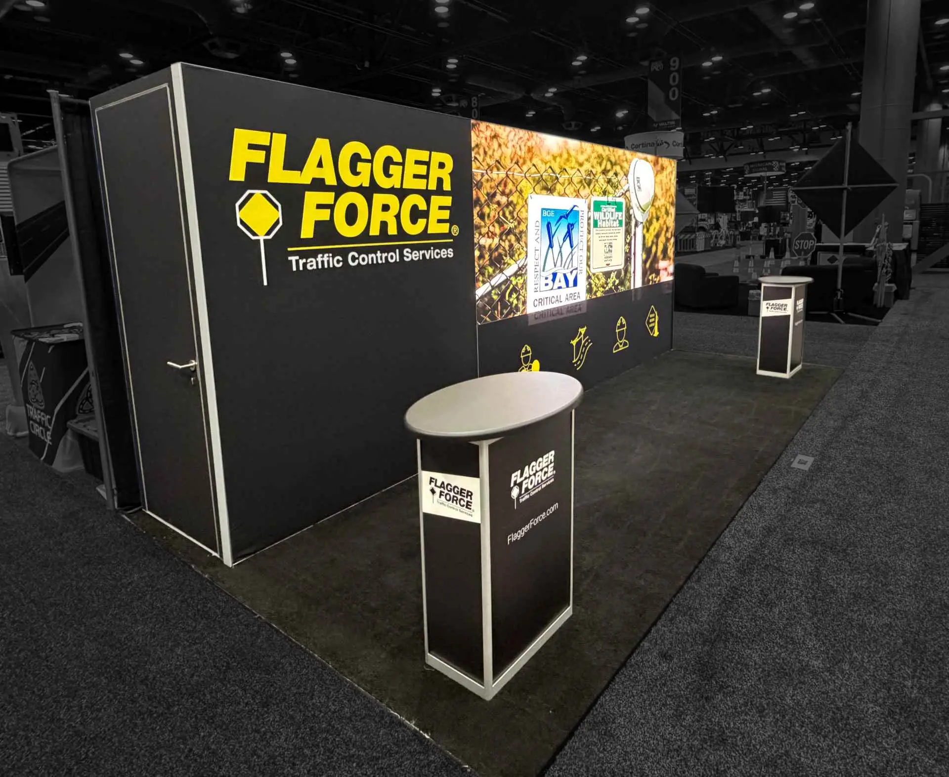Flagger Force's trade show booth at ATSSA 2026