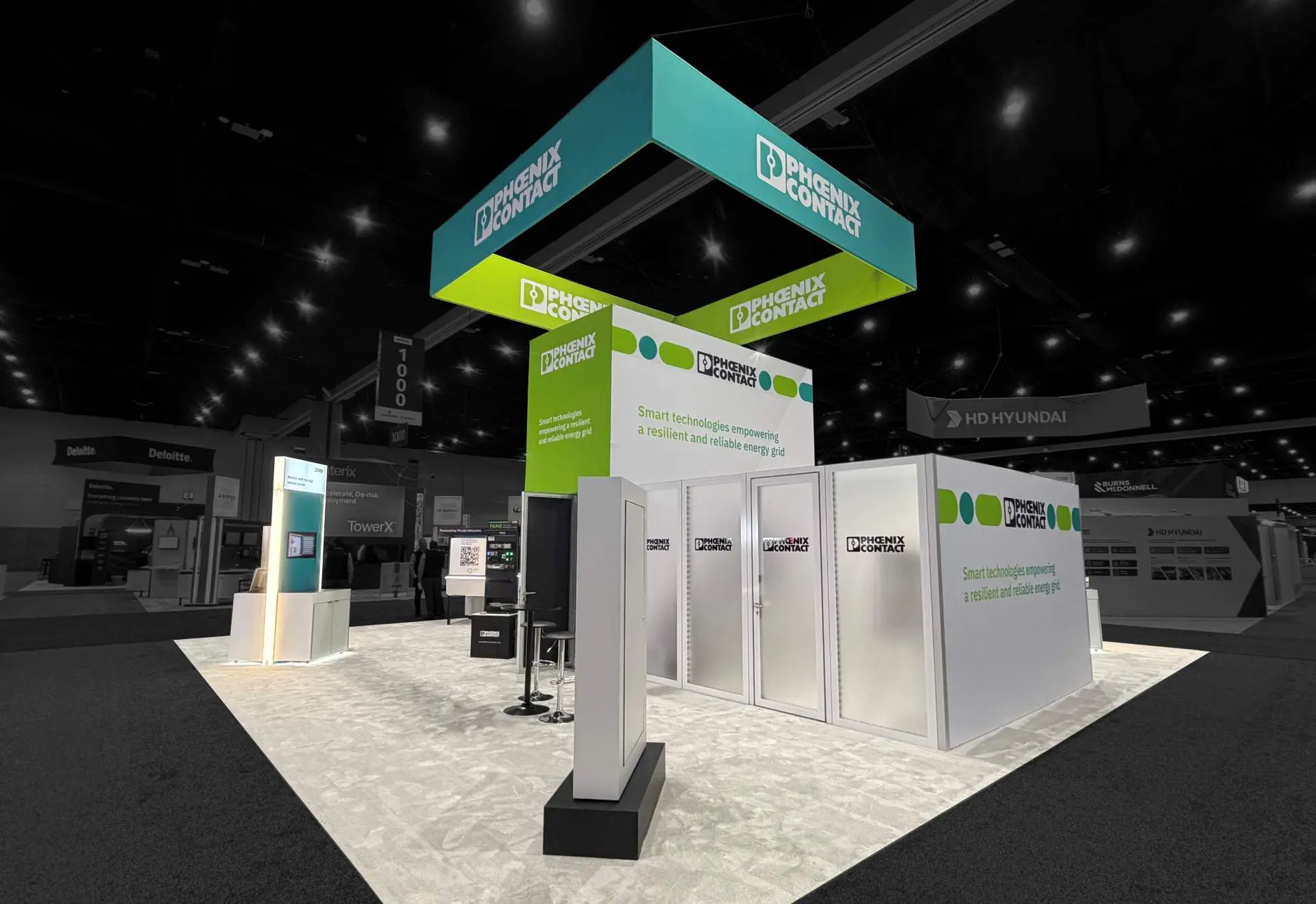 Phoenix Contact trade show booth by Exhibit Studios at DistribuTECH 2026