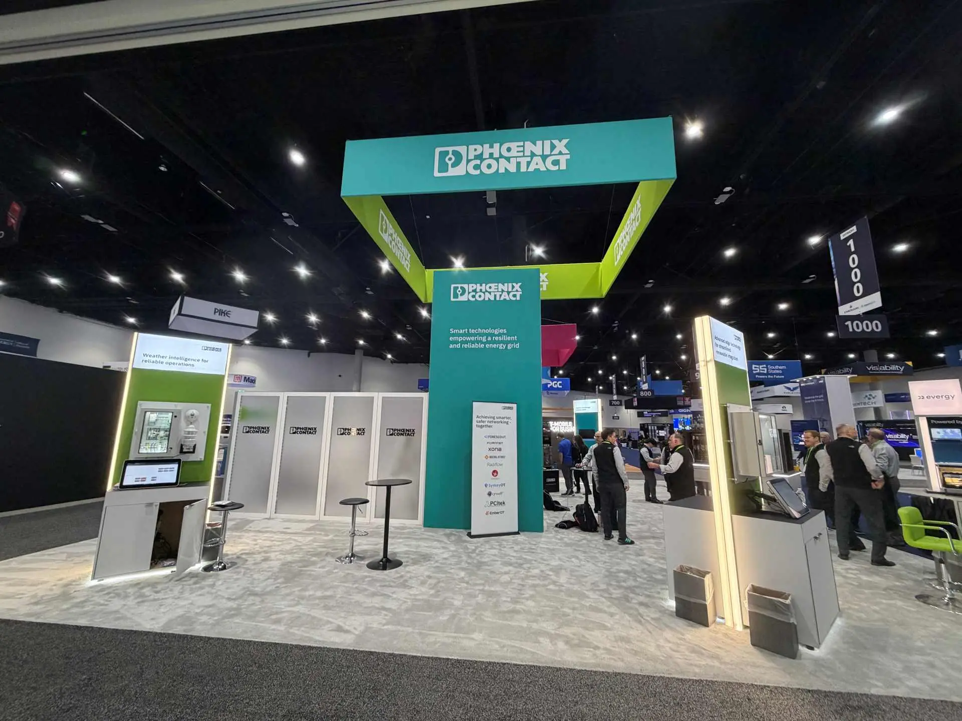 Phoenix Contact trade show booth exterior by Exhibit Studios at DistribuTECH 2026