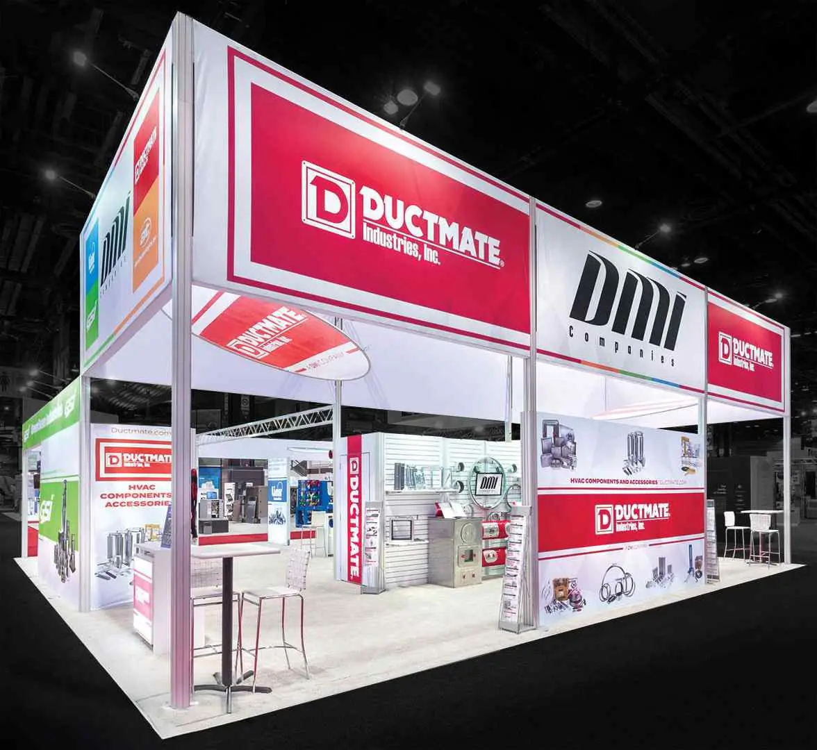 Ductmate trade show booth graphics by Exhibit Studios