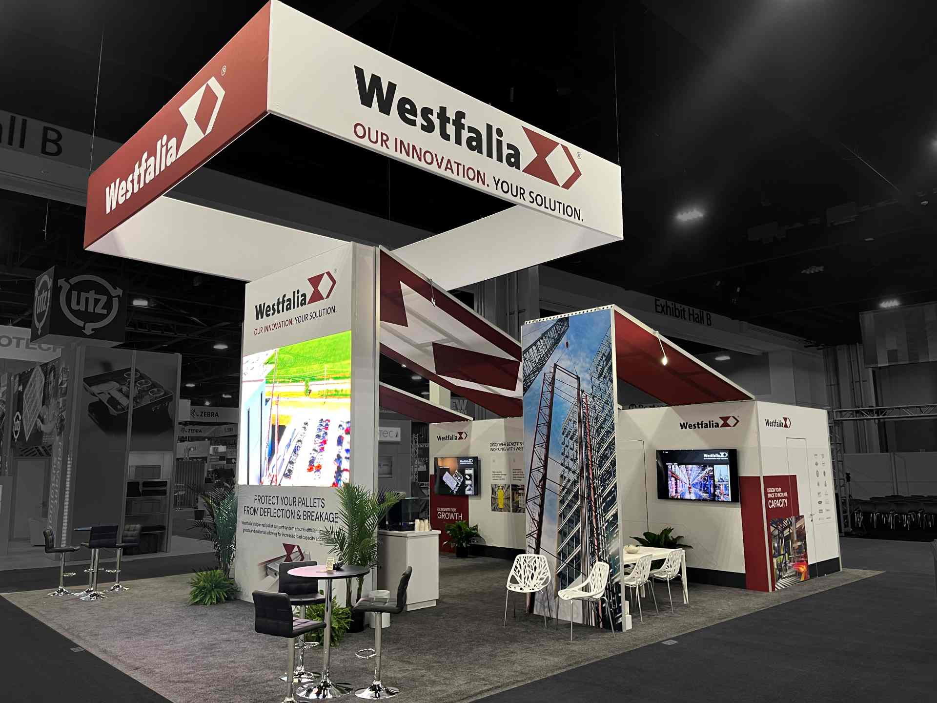 trade show graphics for Westfalia by Exhibit Studios